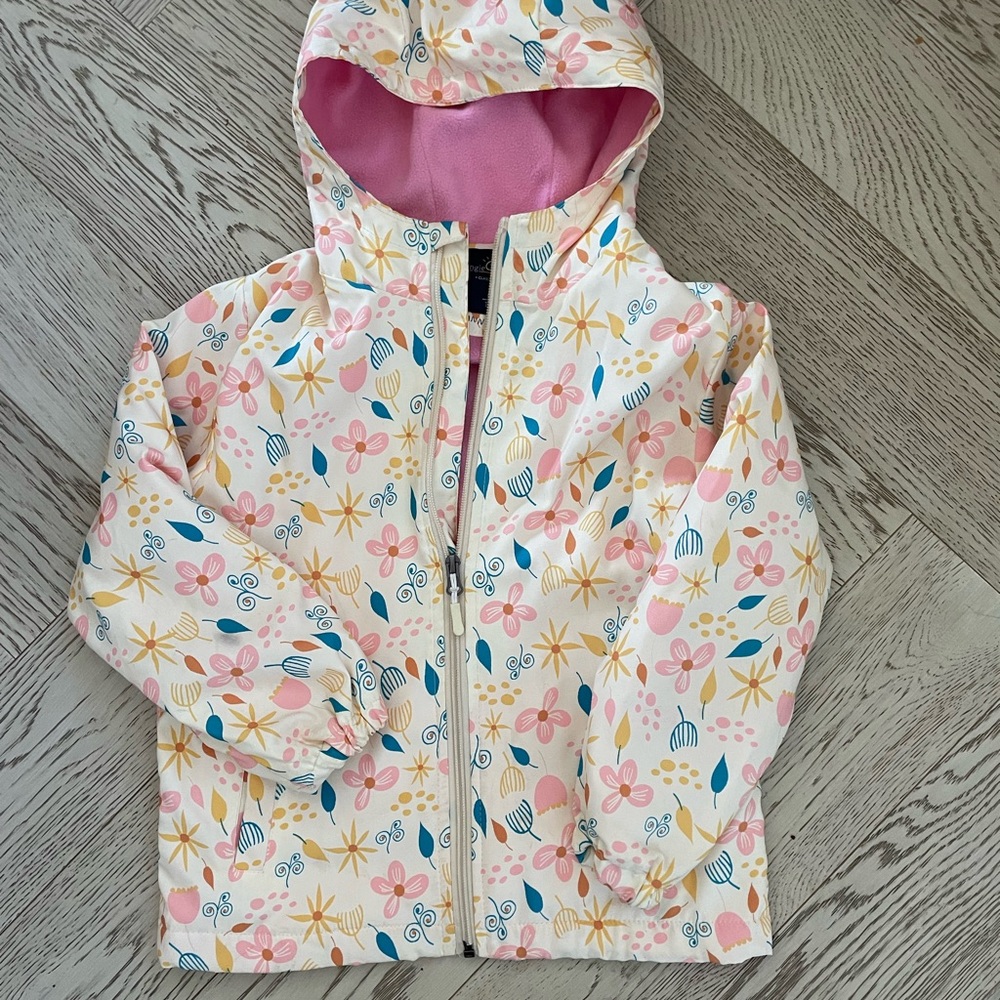 Colorful Kids' Hooded Jacket inside fleece